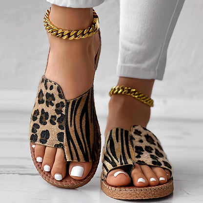 LeoSlide™ – Dames Sandalen met Elegant Luipaardontwerp en Comfort-4