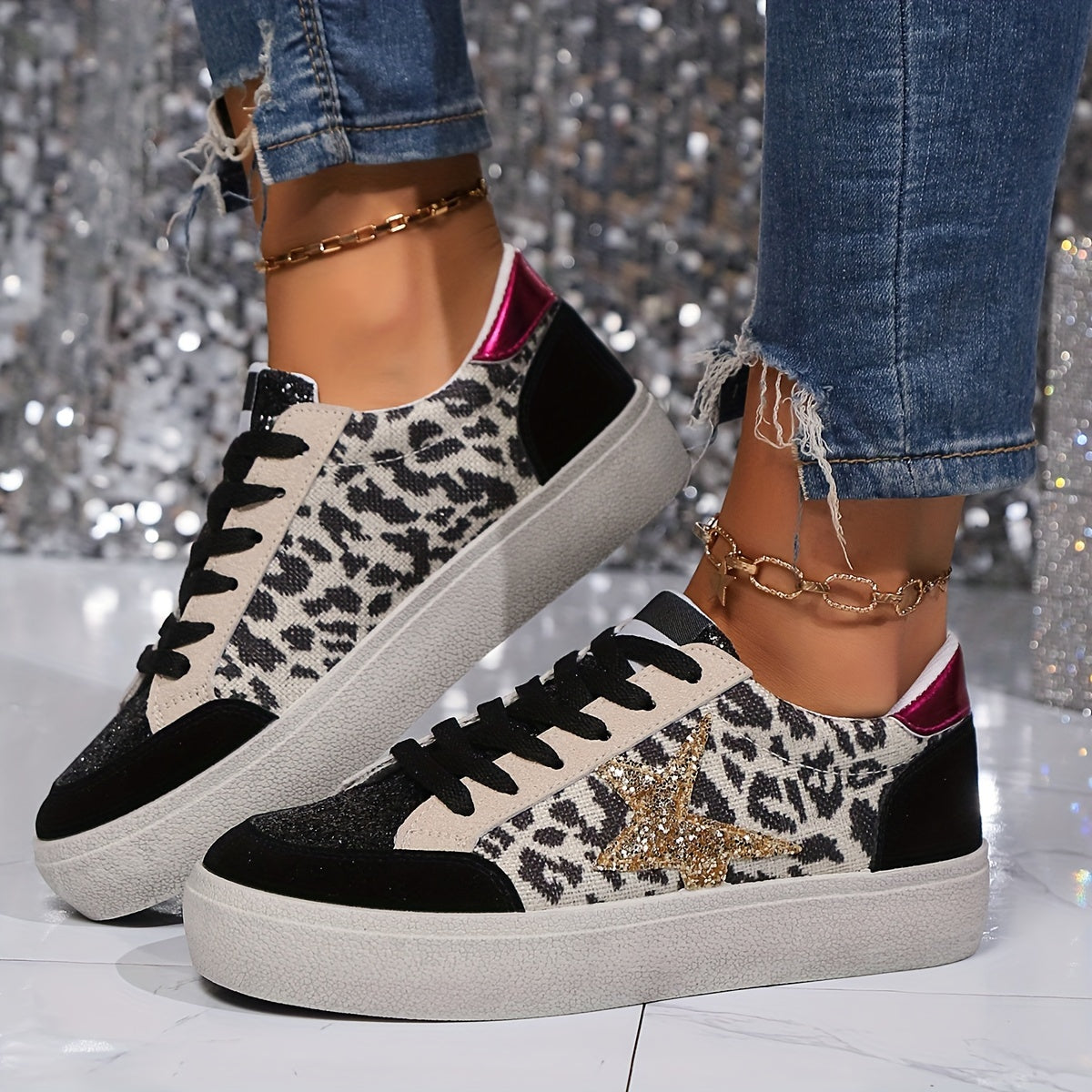 Variant image for LeoStride™ – Dames Sneakers Ademend Luipaardpatroon voor Comfortabele Stijl-1