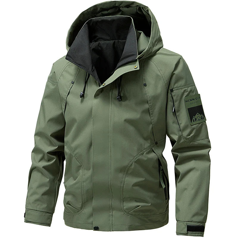 Waterdichte Softshell Jas Heren Met Capuchon Lichtgewicht