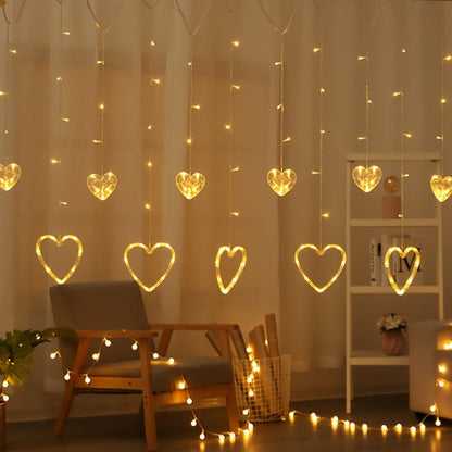 Hartvormig LED Lichtsnoer Warm Wit Sfeerverlichting Binnen