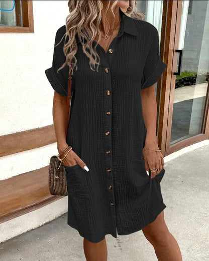 Lida™ – Dames Zomerjurk Polo-Stijl Ademend Comfort voor Vrije Beweging