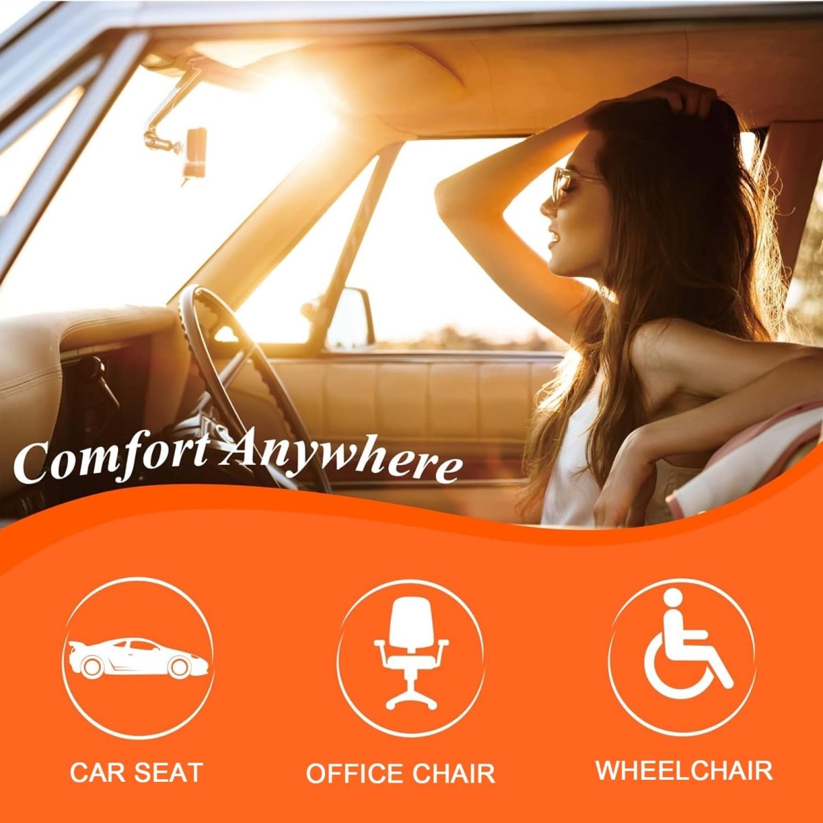 LiftSeat™ – Comfortabele Zitverhoger Auto met Memory Foam