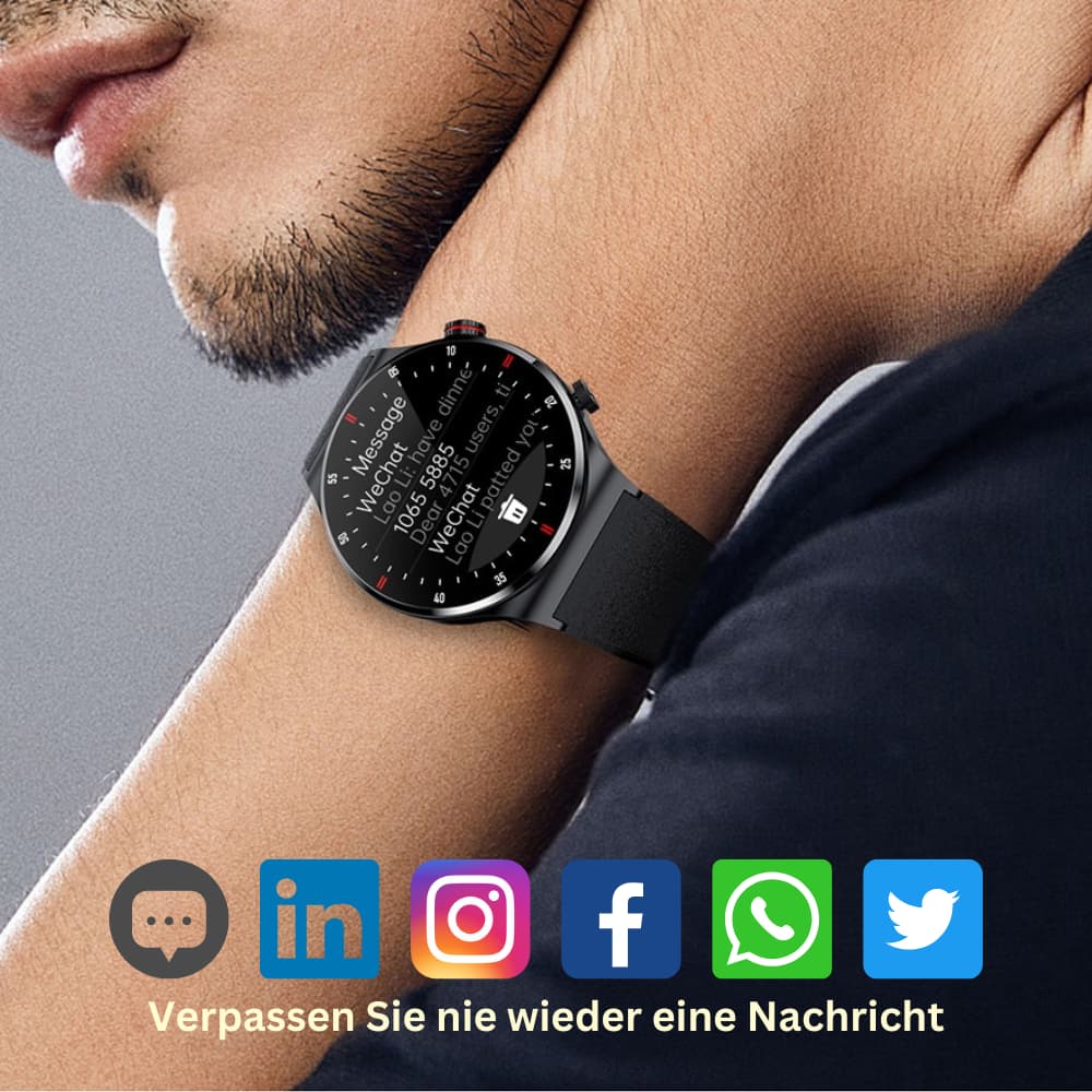 Smartwatch LuxuraWatch Stijlvol en Waterdicht
