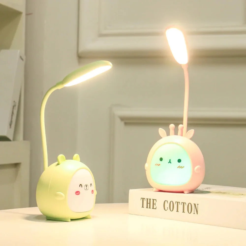 Kinderleeslamp met Oogbescherming en USB Nachtlampje