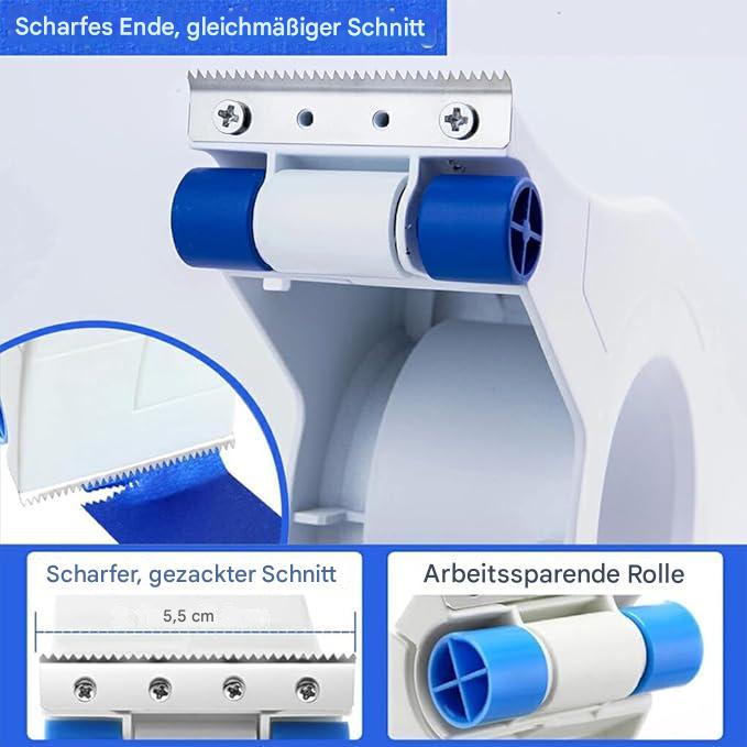 Verfafplak Applicator voor Schone Verf Randen met Snijder en Rollen wordt: 
Verfafplak Applicator voor Precieze Verf Randen met Snijder en Rollen