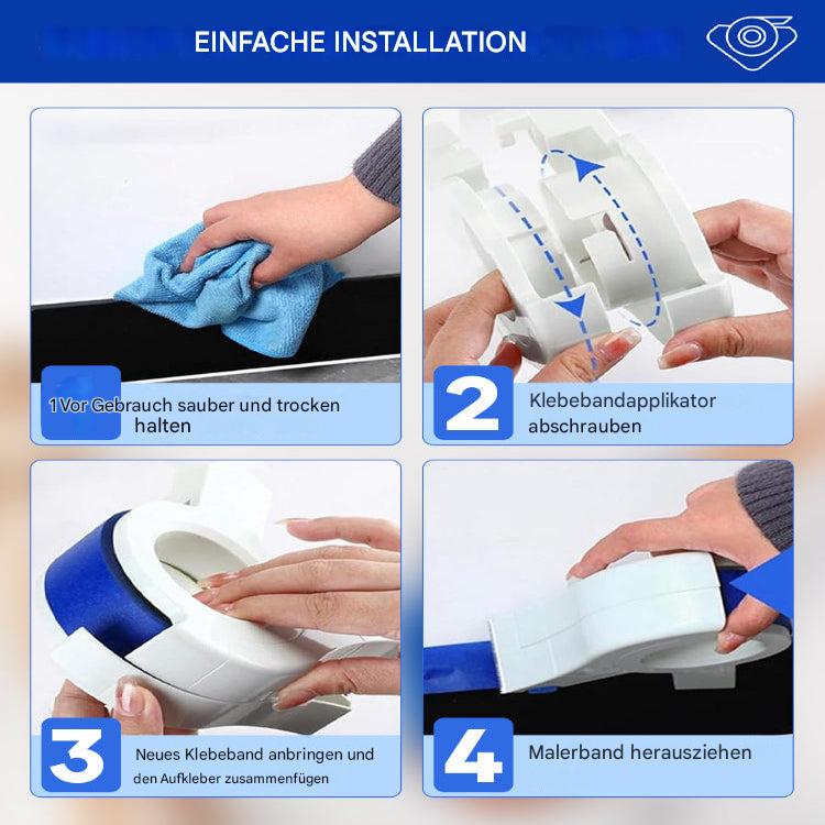 Verfafplak Applicator voor Schone Verf Randen met Snijder en Rollen wordt: 
Verfafplak Applicator voor Precieze Verf Randen met Snijder en Rollen