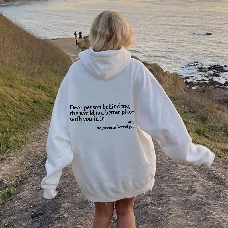 Leuke Achter Mij Hoodie voor Vrouwen en Mannen - Velinix