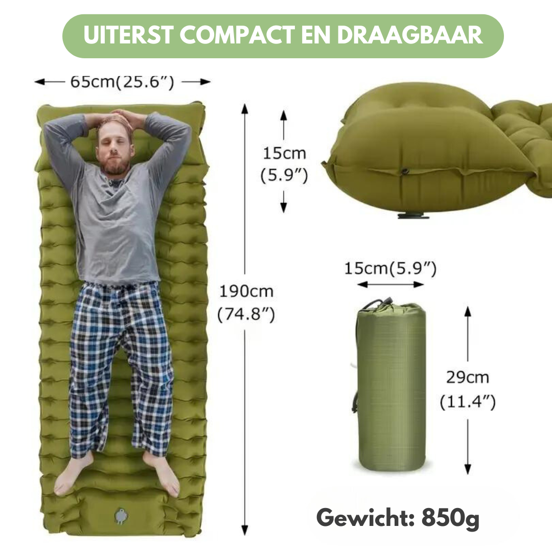 Kampeer Slaapmat Met Ingebouwde Pomp Comfortabel