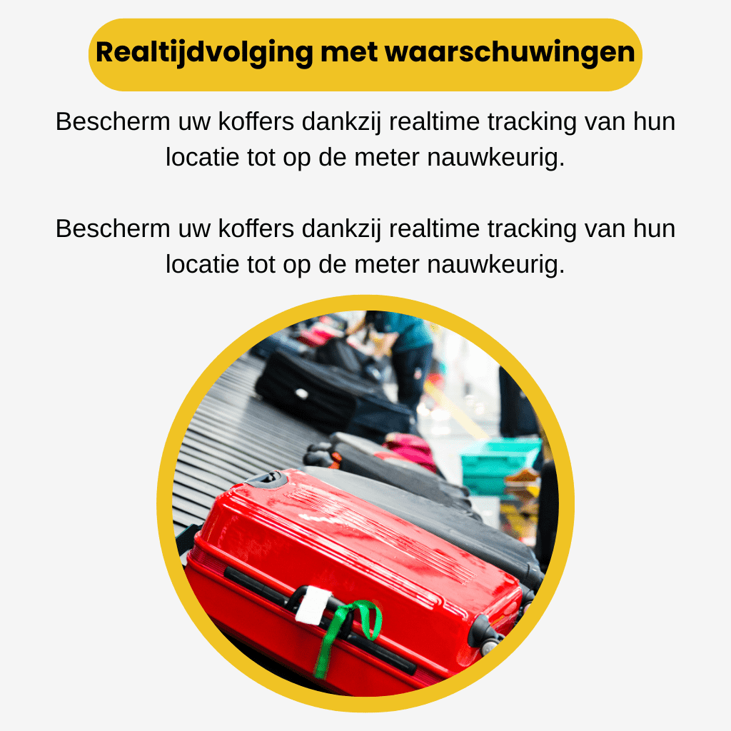 Luggio™ – GPS Tracker Koffer Zonder Abonnement met Realtime Locatie