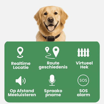 LumiTrack™ – GPS Halsband Hond Zonder Abonnement & Realtime Tracking