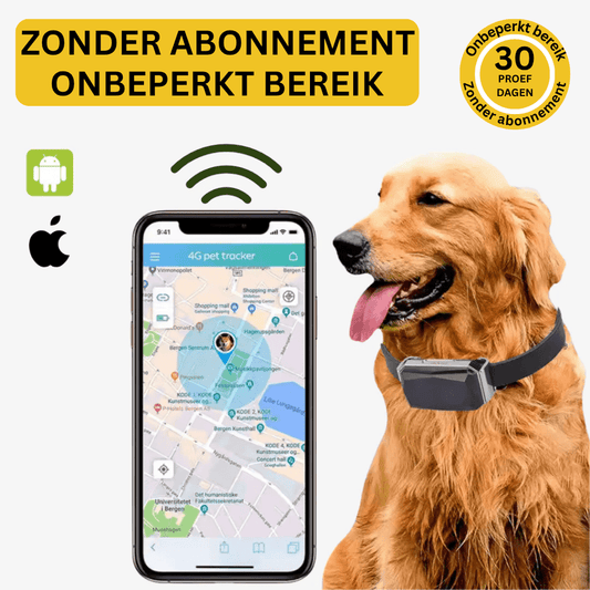 LumiTrack™ – GPS Halsband Hond Zonder Abonnement & Realtime Tracking