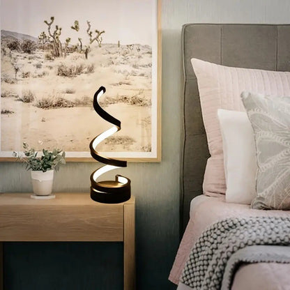LumiTwist™ – Moderne Dimbare Tafellamp & Schemerlamp