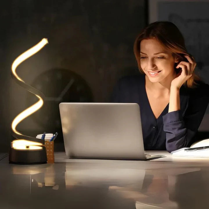 LumiTwist™ – Moderne Dimbare Tafellamp & Schemerlamp