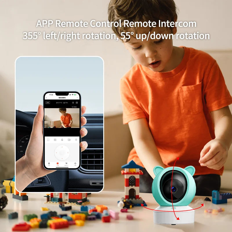 LunaView Baby - Babyfoon met 5-inch scherm – WiFi-verbinding, 1080p-video en intercom 2