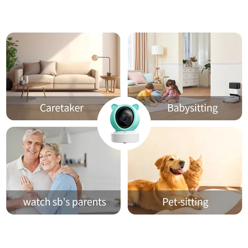 LunaView Baby - Babyfoon met 5-inch scherm – WiFi-verbinding, 1080p-video en intercom 5
