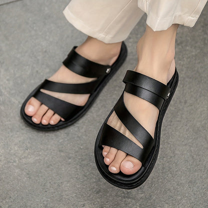 LuxiStep™ – Heren Sandalen van Leren Ademend en Comfortabel Ontwerp-3