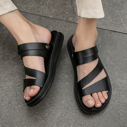 LuxiStep™ – Heren Sandalen van Leren Ademend en Comfortabel Ontwerp-4