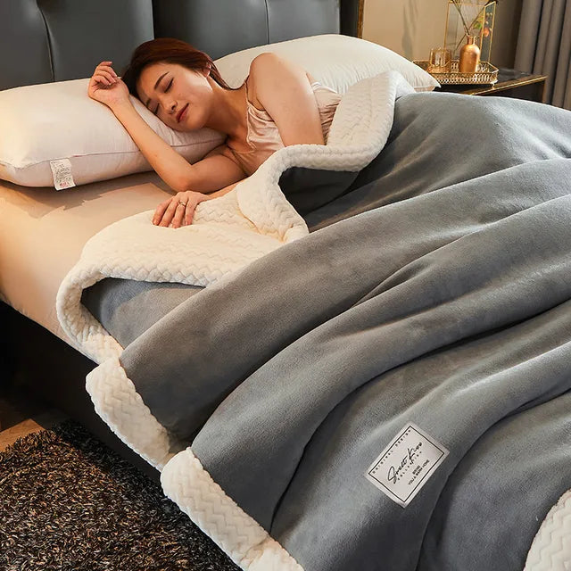Zachte Fleece Deken Warm voor Bank en Bed