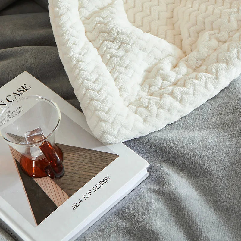 Zachte Fleece Deken Warm voor Bank en Bed