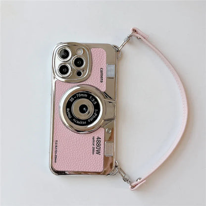 Retro Telefoonhoesje voor iPhone Vintage Camera Design