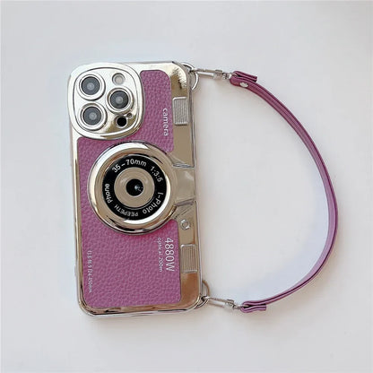 Retro Telefoonhoesje voor iPhone Vintage Camera Design