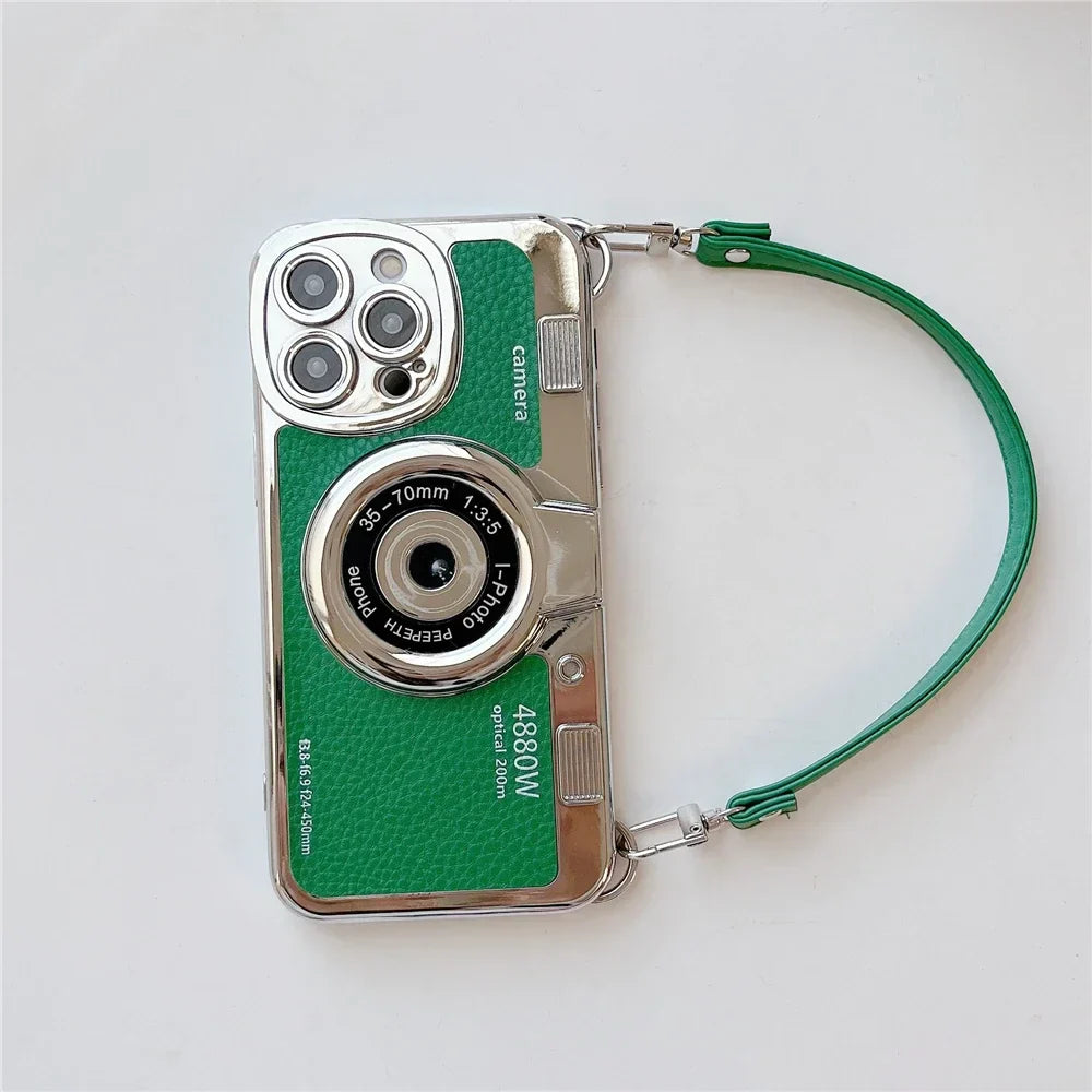Retro Telefoonhoesje voor iPhone Vintage Camera Design