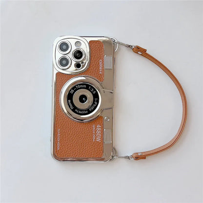 Retro Telefoonhoesje voor iPhone Vintage Camera Design
