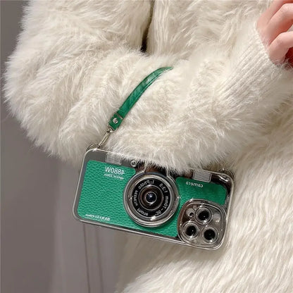 Retro Telefoonhoesje voor iPhone Vintage Camera Design