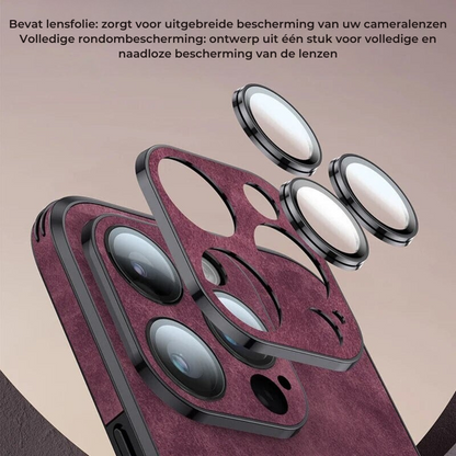 Luxvera™ – iPhone 13 Hoesje van Echt Leer, Slank & Schokbestendig 8