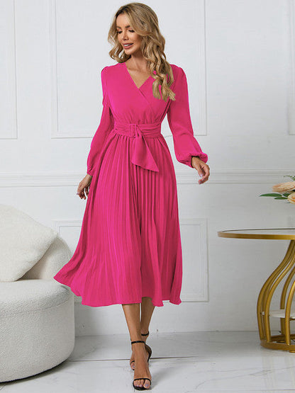 Variant image for Nicole™ – Dames Jurk met Riem en Rimpel voor Wintercomfort Elegant-21