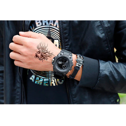Militair Horloge voor Heren met Leerband