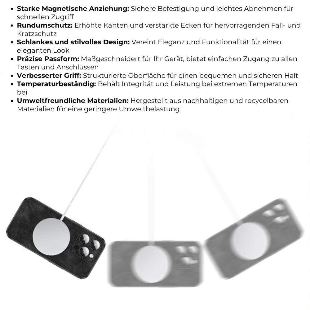 Leren iPhone Hoesje met Stijlvol Design en Schokbestendige Bescherming