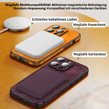 Leren iPhone Hoesje met Stijlvol Design en Schokbestendige Bescherming