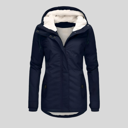 Waterdichte Winterjas Dames Warm met Capuchon en Voering