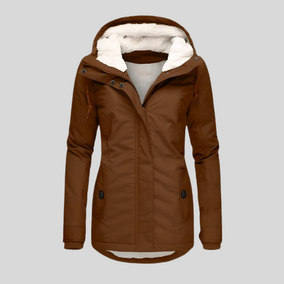 Waterdichte Winterjas Dames Warm met Capuchon en Voering