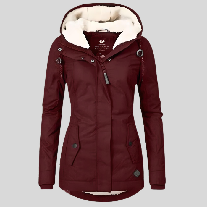 Waterdichte Winterjas Dames Warm met Capuchon en Voering