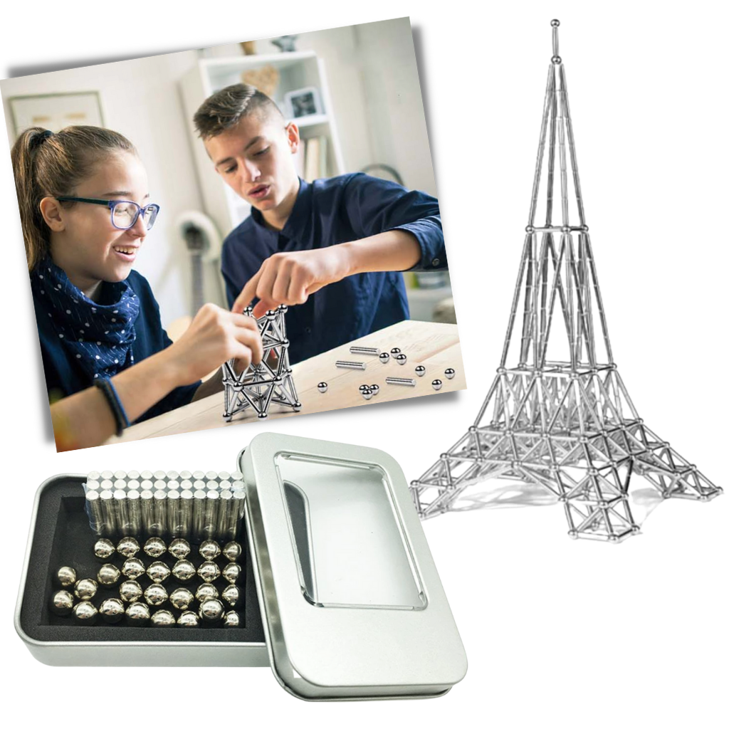 Magnetische Bouwstenen Stokken en Ballen - Velinix
