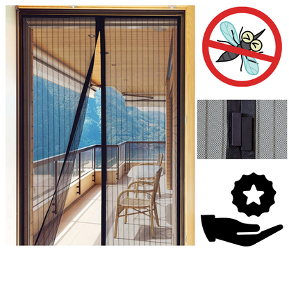 Muggenhor voor Deur Magnetisch Sluitbaar Insectenwerend