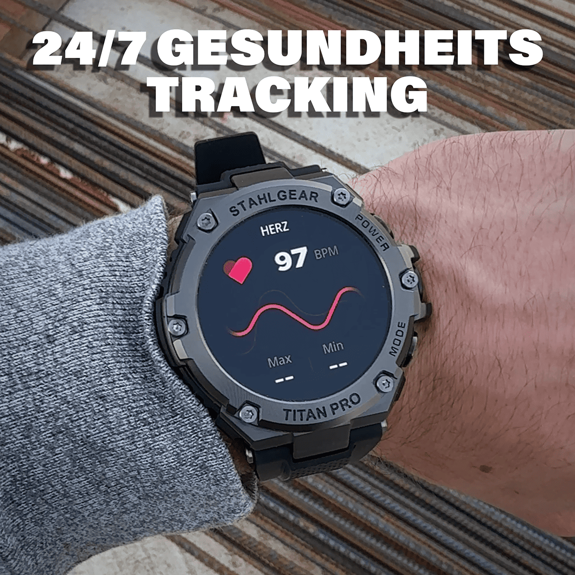Robuuste Smartwatch met Hartslagmeter en GPS