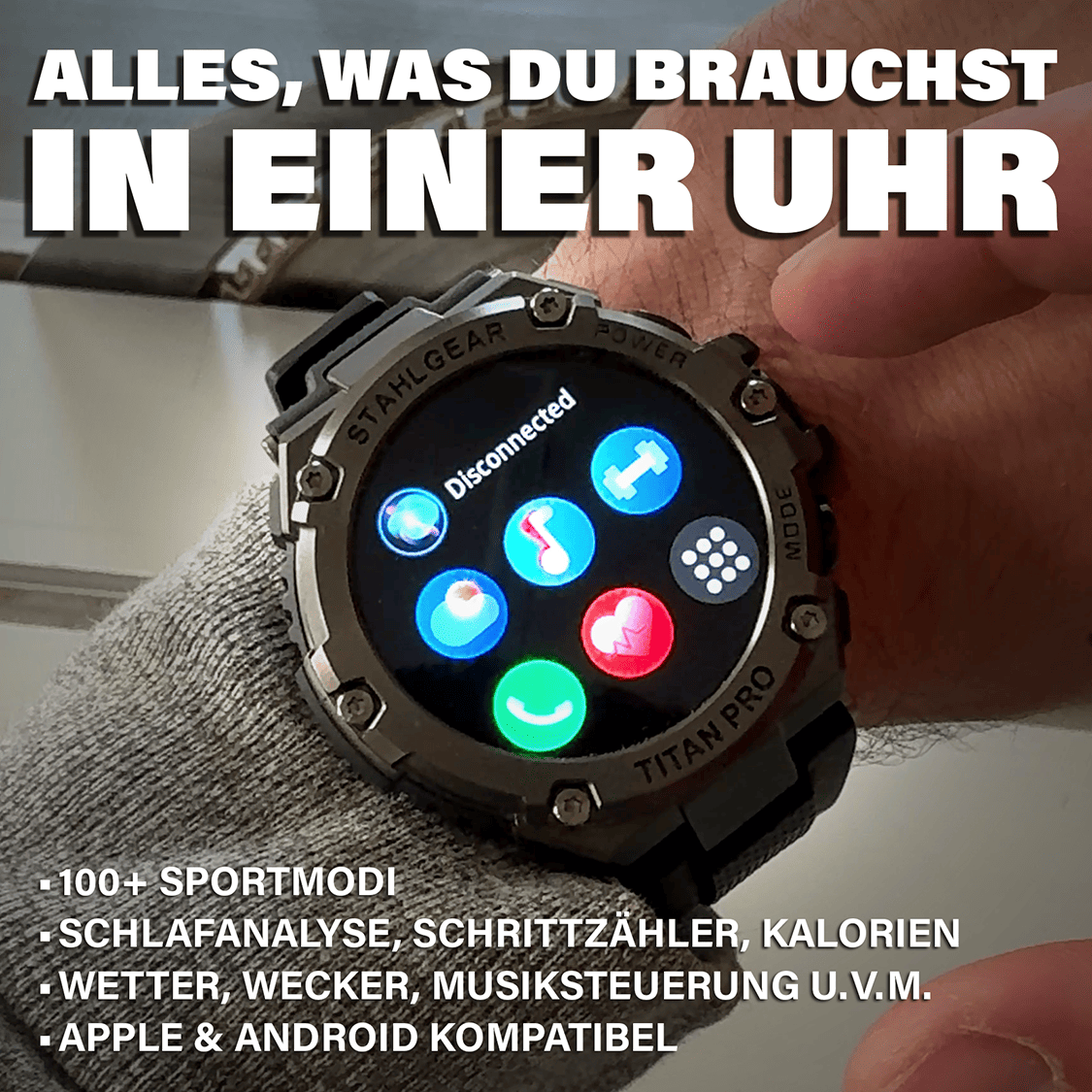 Robuuste Smartwatch met Hartslagmeter en GPS
