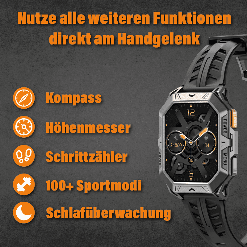 2-in-1 Smartwatch met Hartslagmeter en GPS