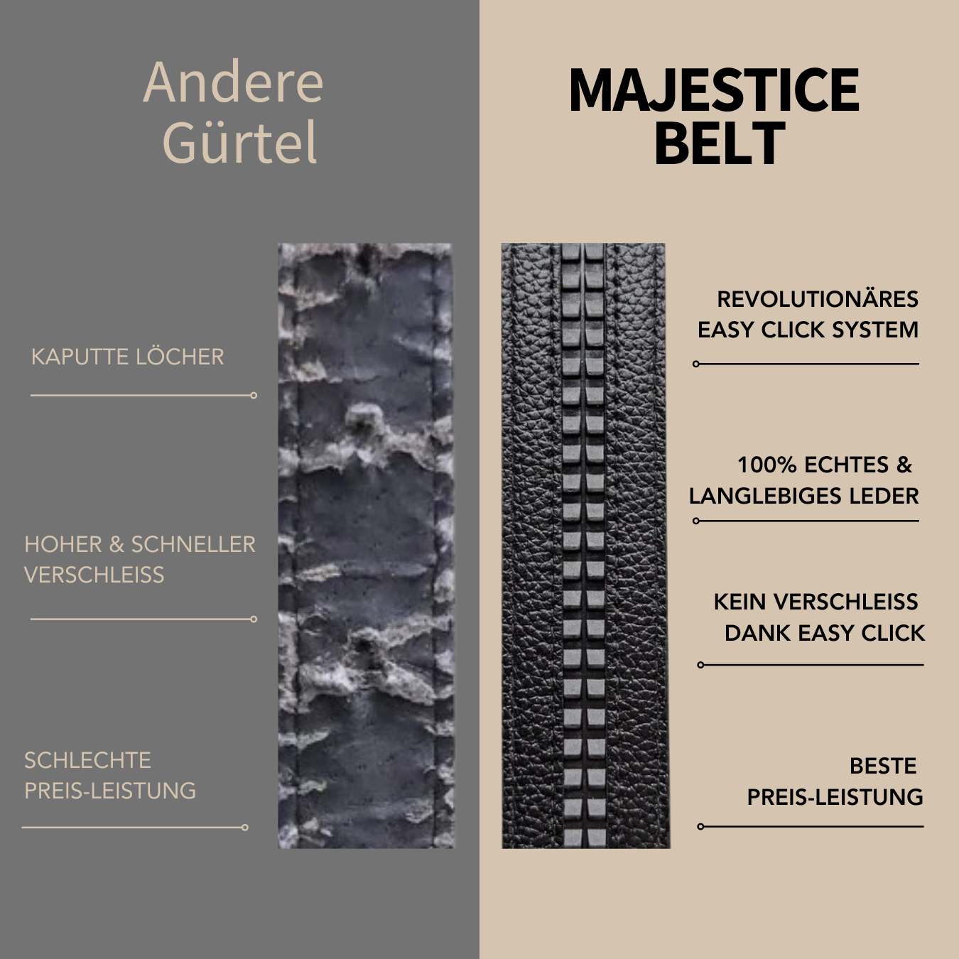 Herenriem Automatisch Gesp Leer Comfortabel Design