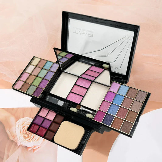 Make-up Set 46 Kleuren – Veelzijdig Schminkpalet voor Alle Huidtypes - Velinix