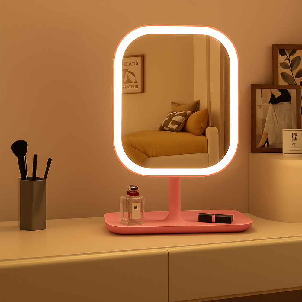LED Make Up Spiegel Tafelmodel Dimbaar Modern Design