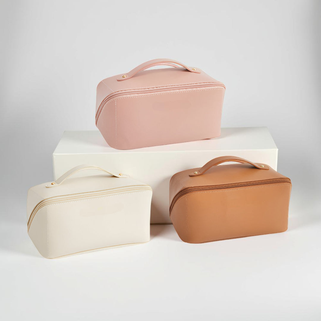 Makeup Tas Reisgrootte Grote Opbergtas PU Leer