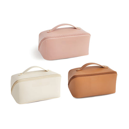 Makeup Tas Reisgrootte Grote Opbergtas PU Leer