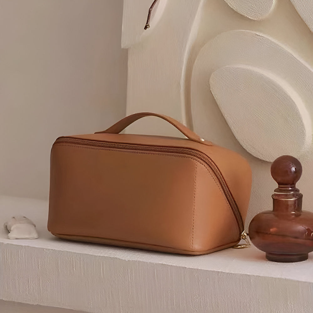 Makeup Tas Reisgrootte Grote Opbergtas PU Leer