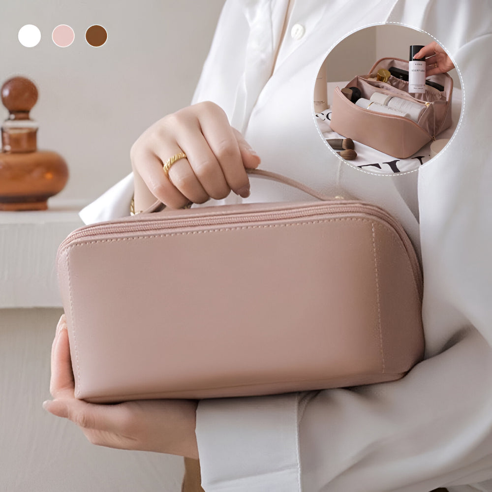Makeup Tas Reisgrootte Grote Opbergtas PU Leer