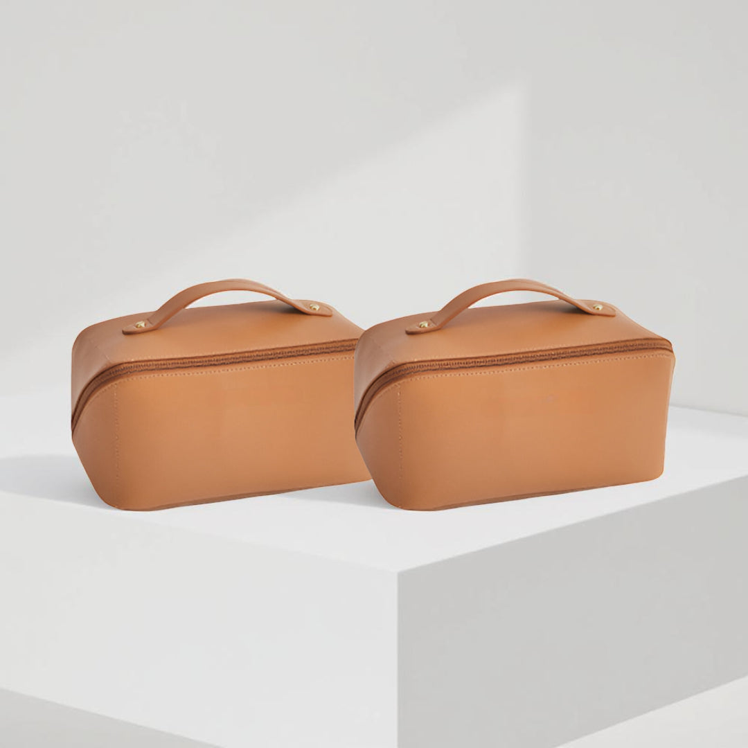 Makeup Tas Reisgrootte Grote Opbergtas PU Leer