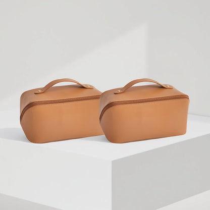 Makeup Tas Reisgrootte Grote Opbergtas PU Leer